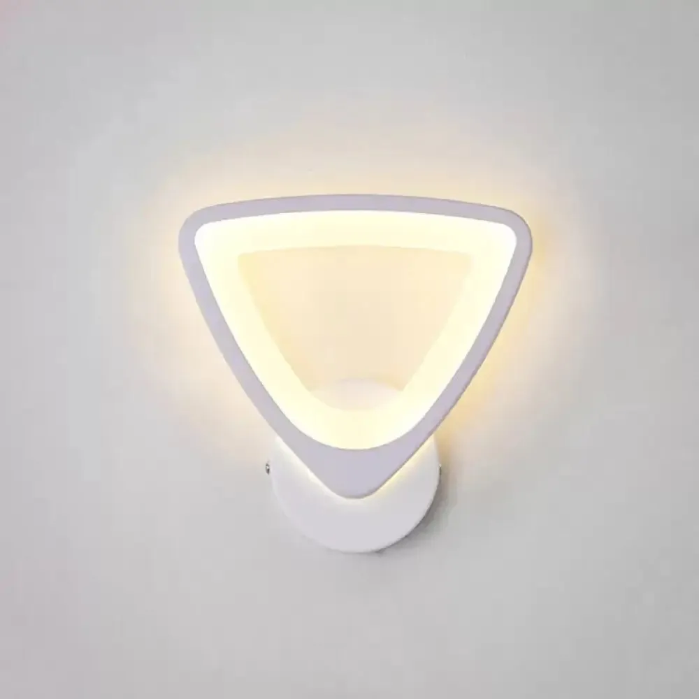 Modern LED Wall Light White Acrylic Sconce for Living Room and Staircase