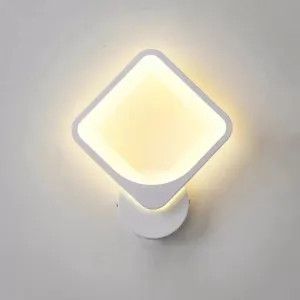 Modern LED Wall Light White Acrylic Sconce for Living Room and Staircase