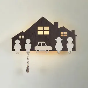 Modern LED Wooden Wall Light for Kid's Bedroom & Foyer – Stylish Sconce Lamp