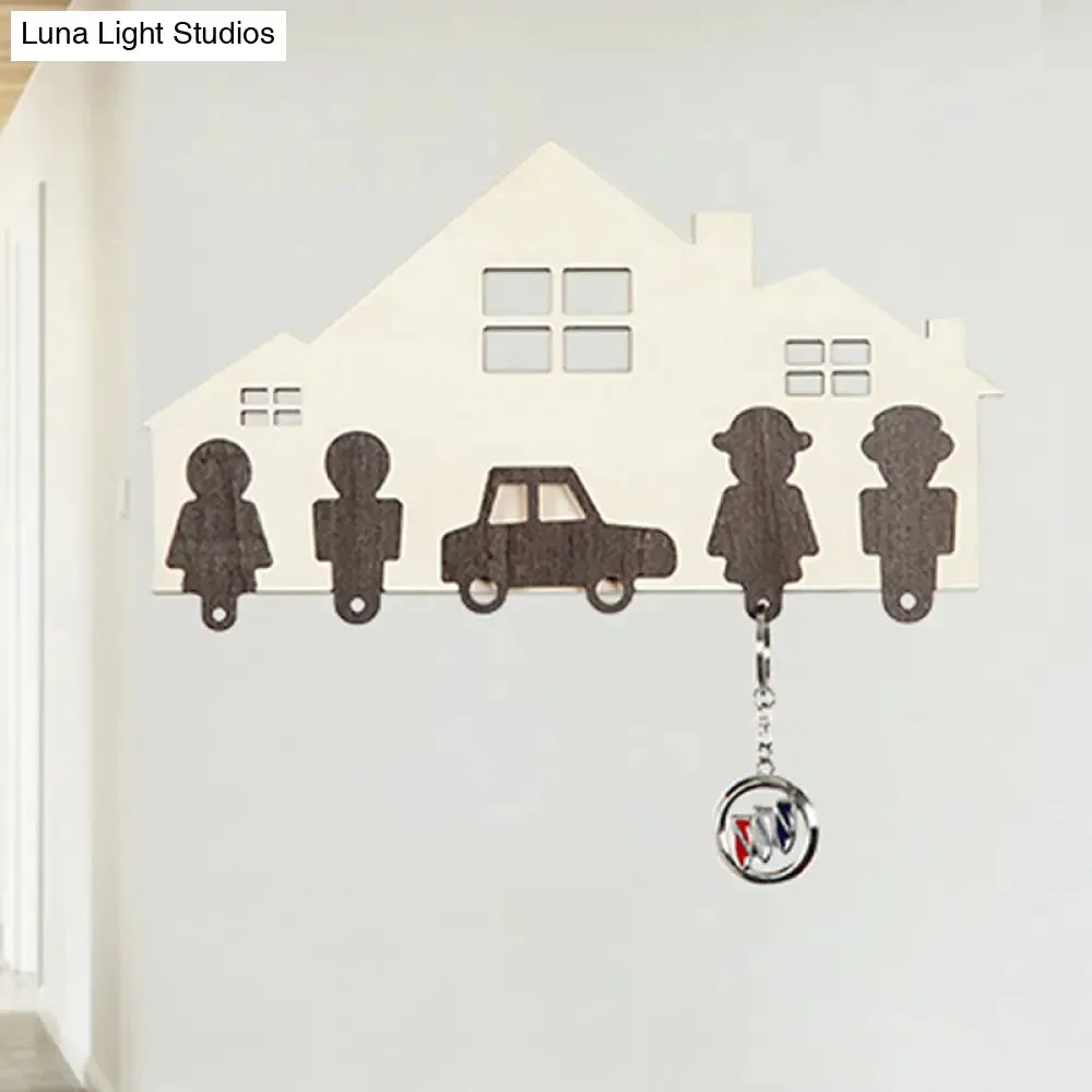 Modern LED Wooden Wall Light for Kid's Bedroom & Foyer – Stylish Sconce Lamp