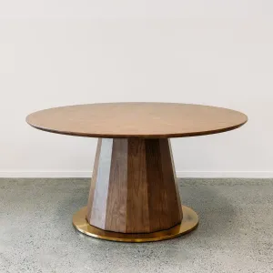 Moriyama Round Dining Table - Walnut