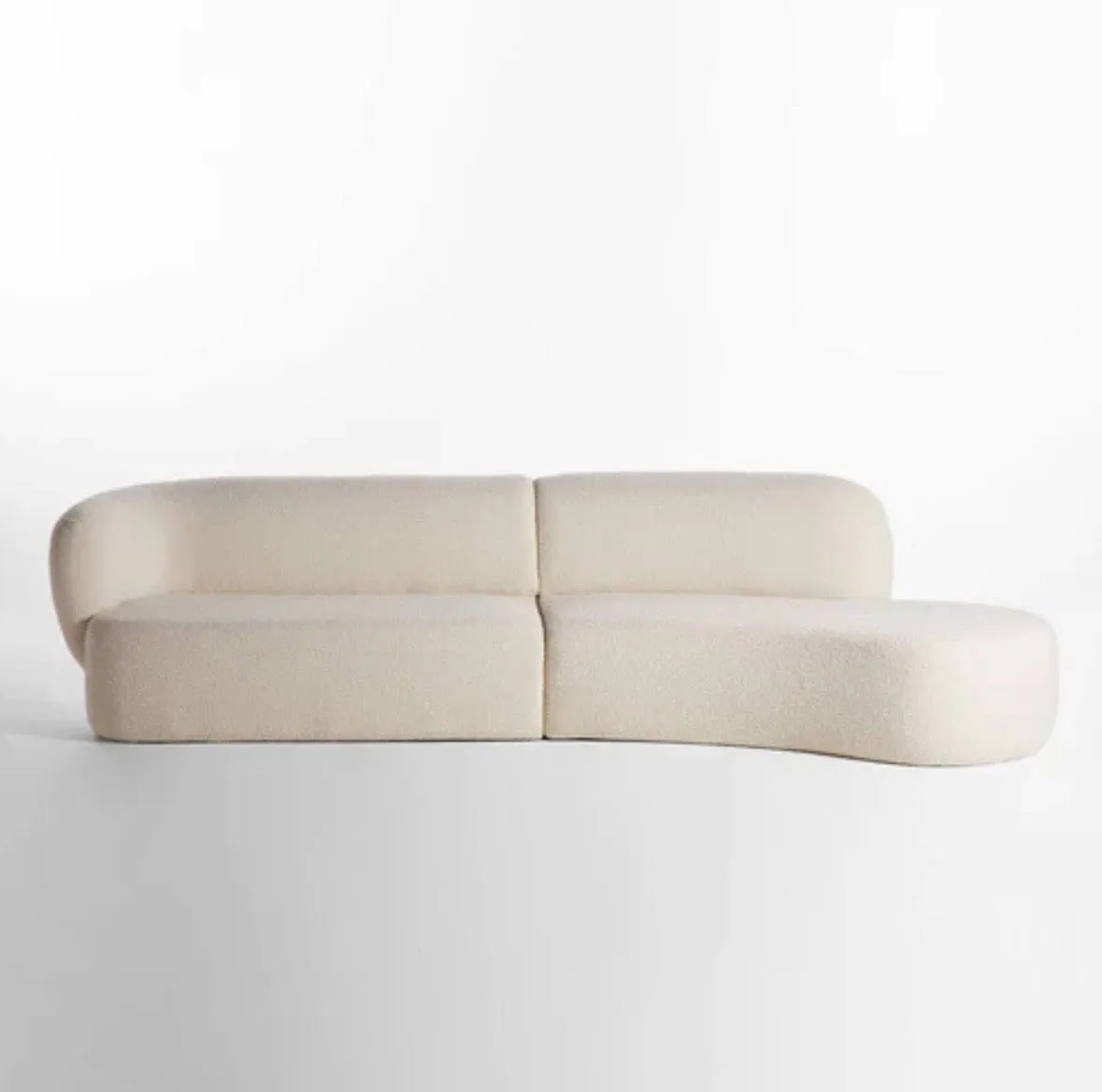 Natalia Performance Boucle Curve Sofa