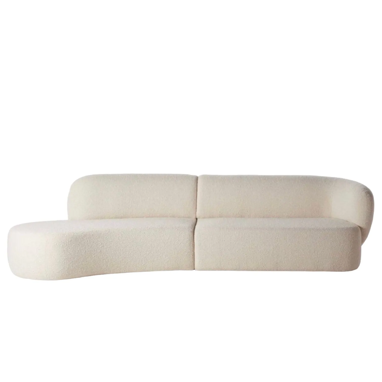 Natalia Performance Boucle Curve Sofa