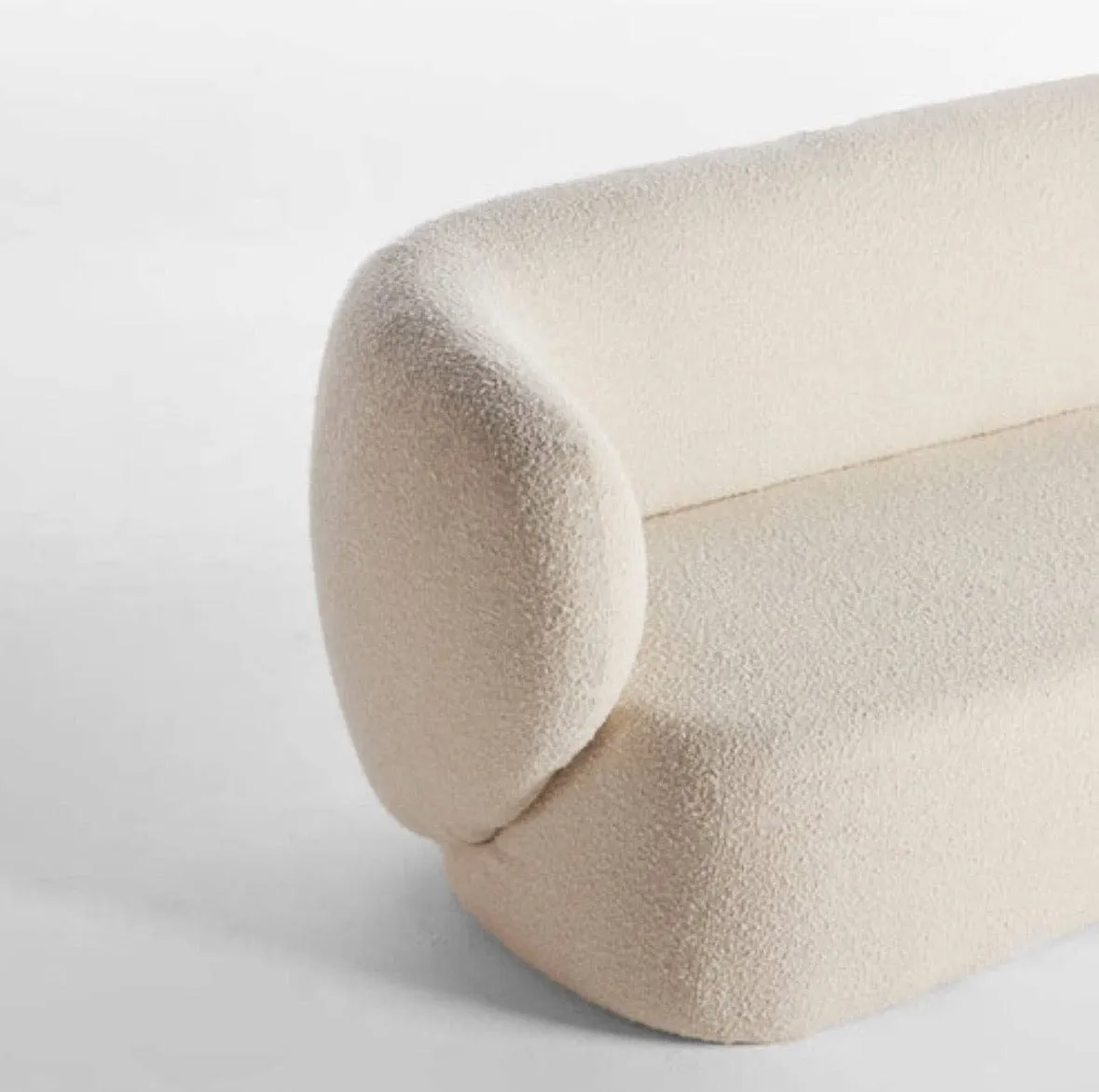 Natalia Performance Boucle Curve Sofa