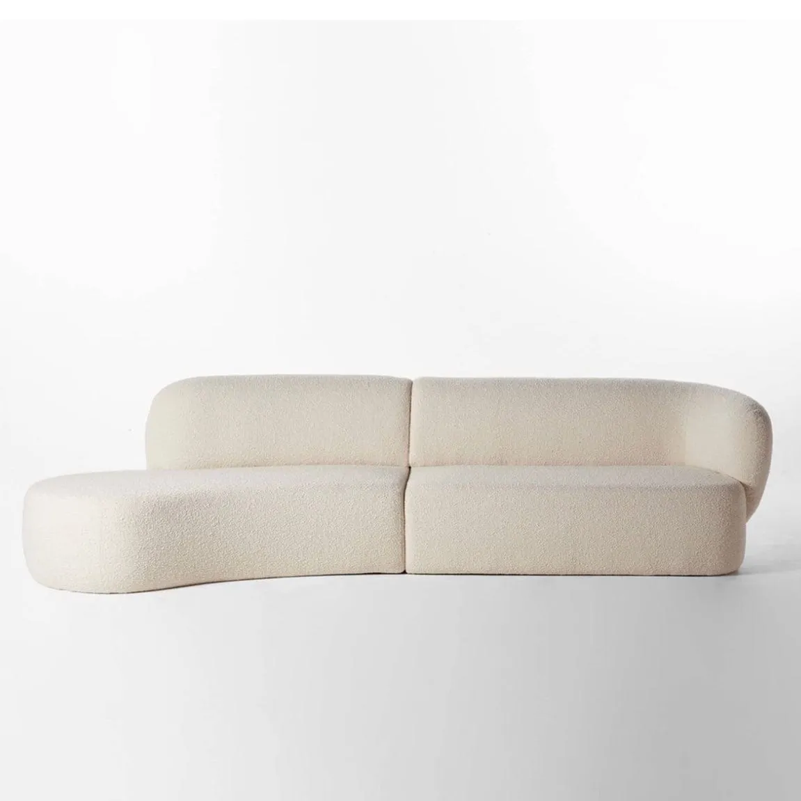 Natalia Performance Boucle Curve Sofa
