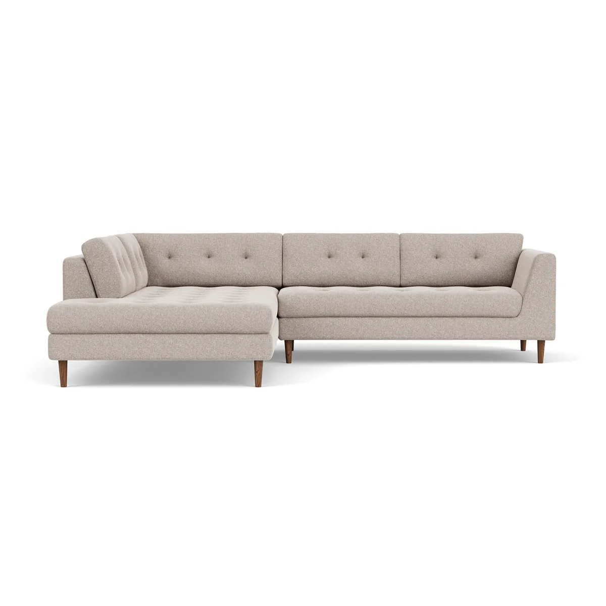Nelson Fabric Left Corner Sofa