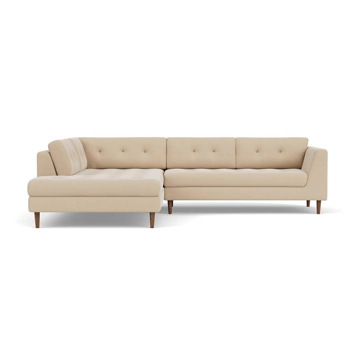 Nelson Fabric Left Corner Sofa