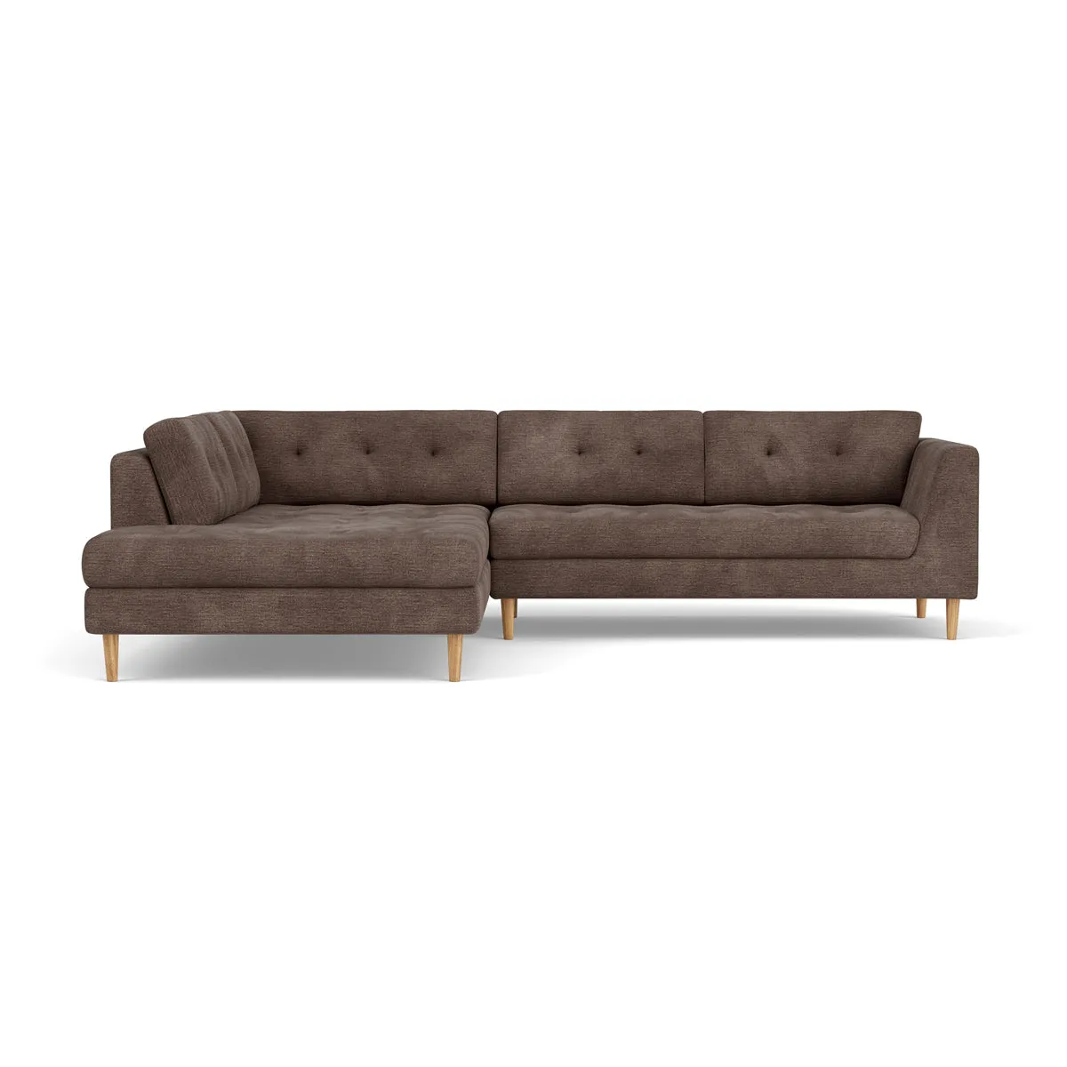 Nelson Fabric Left Corner Sofa