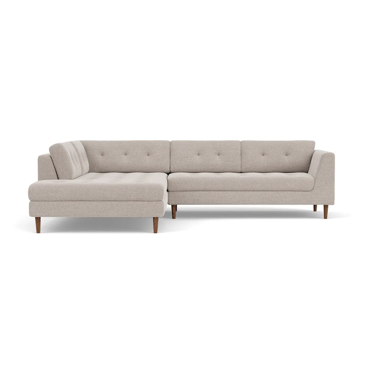 Nelson Fabric Left Corner Sofa