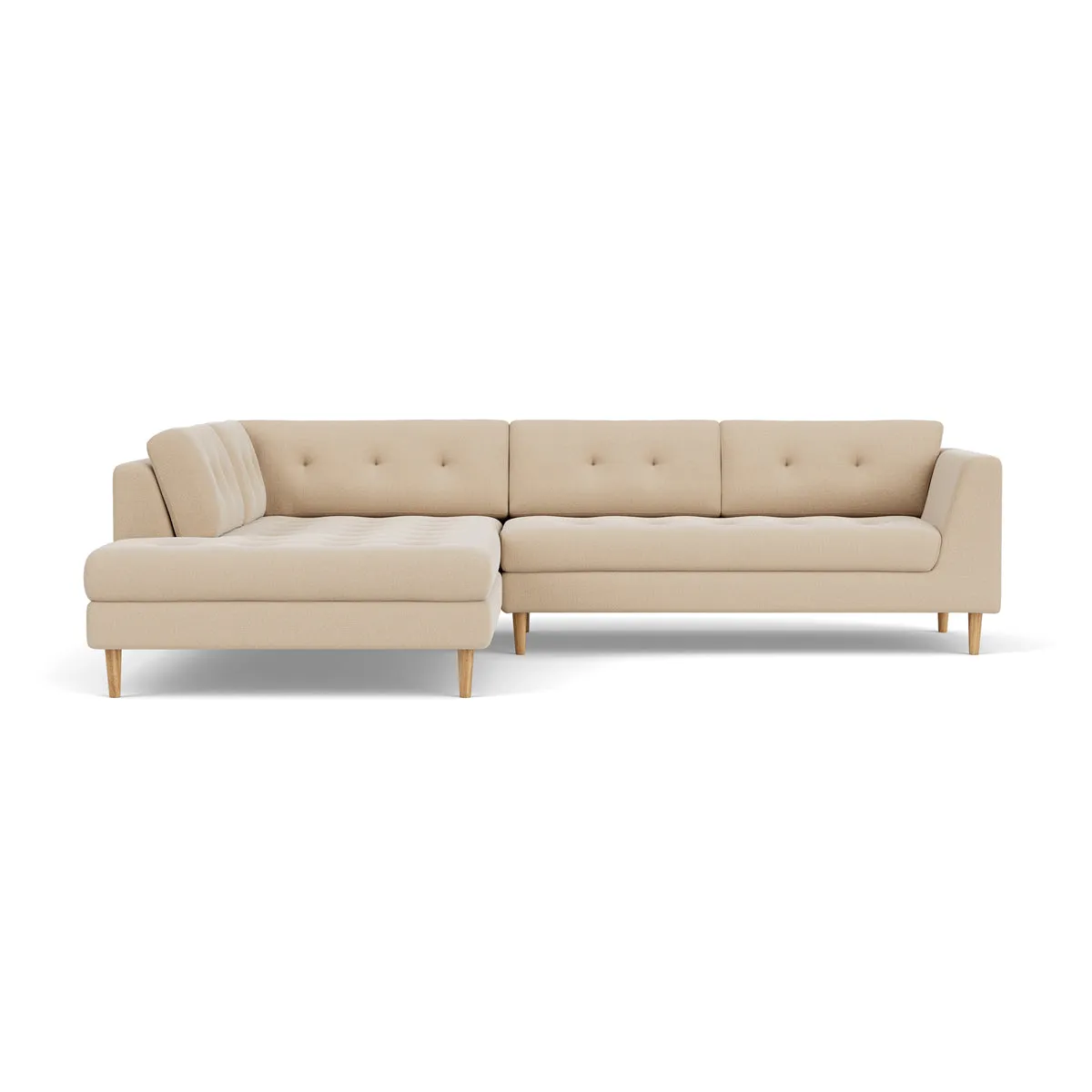 Nelson Fabric Left Corner Sofa