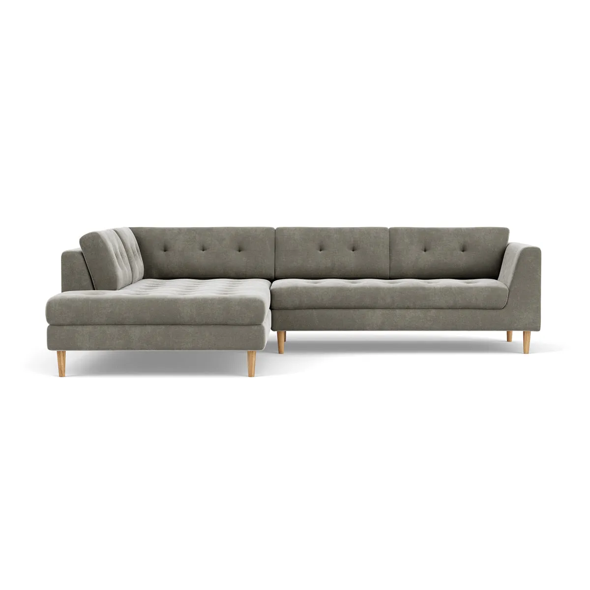 Nelson Fabric Left Corner Sofa