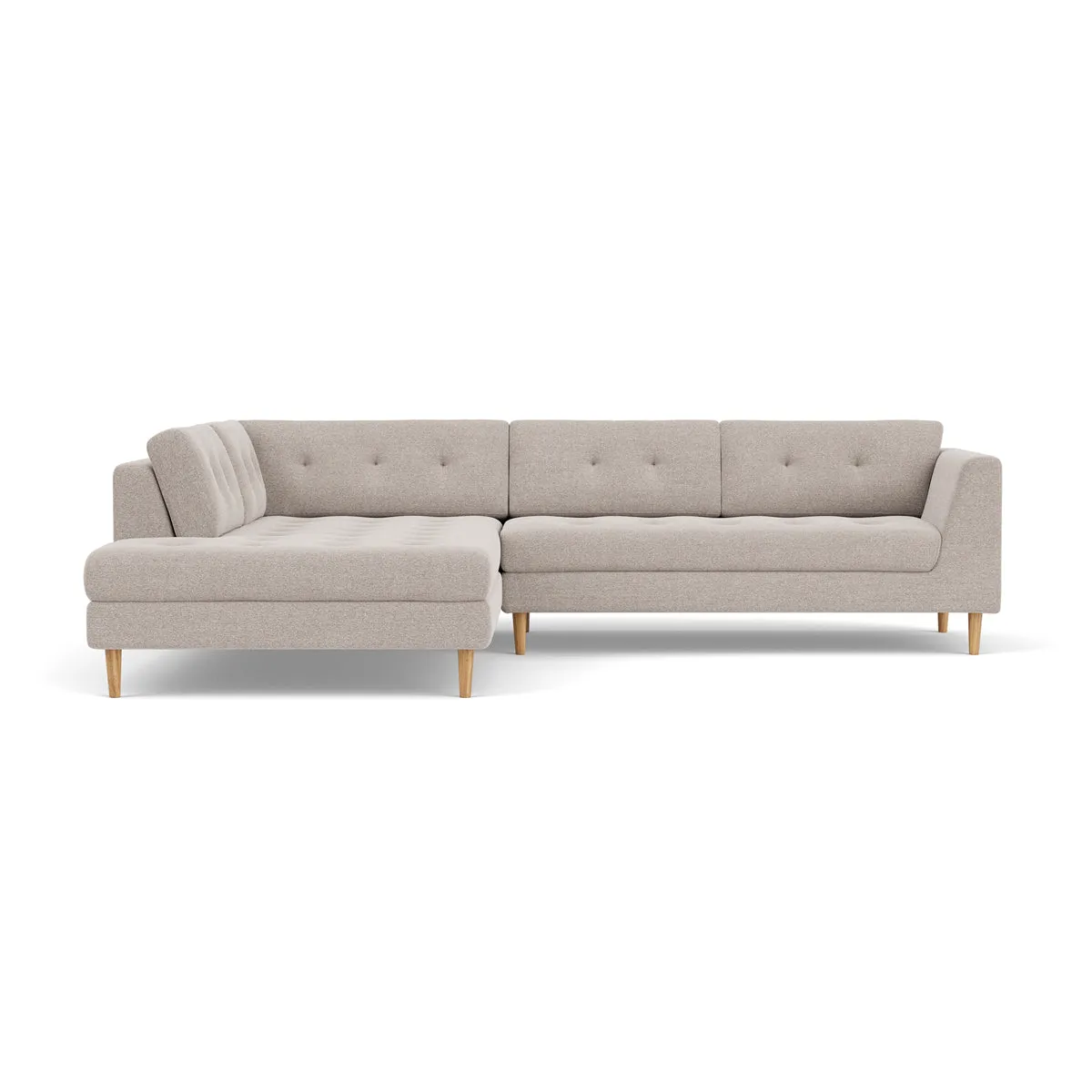 Nelson Fabric Left Corner Sofa