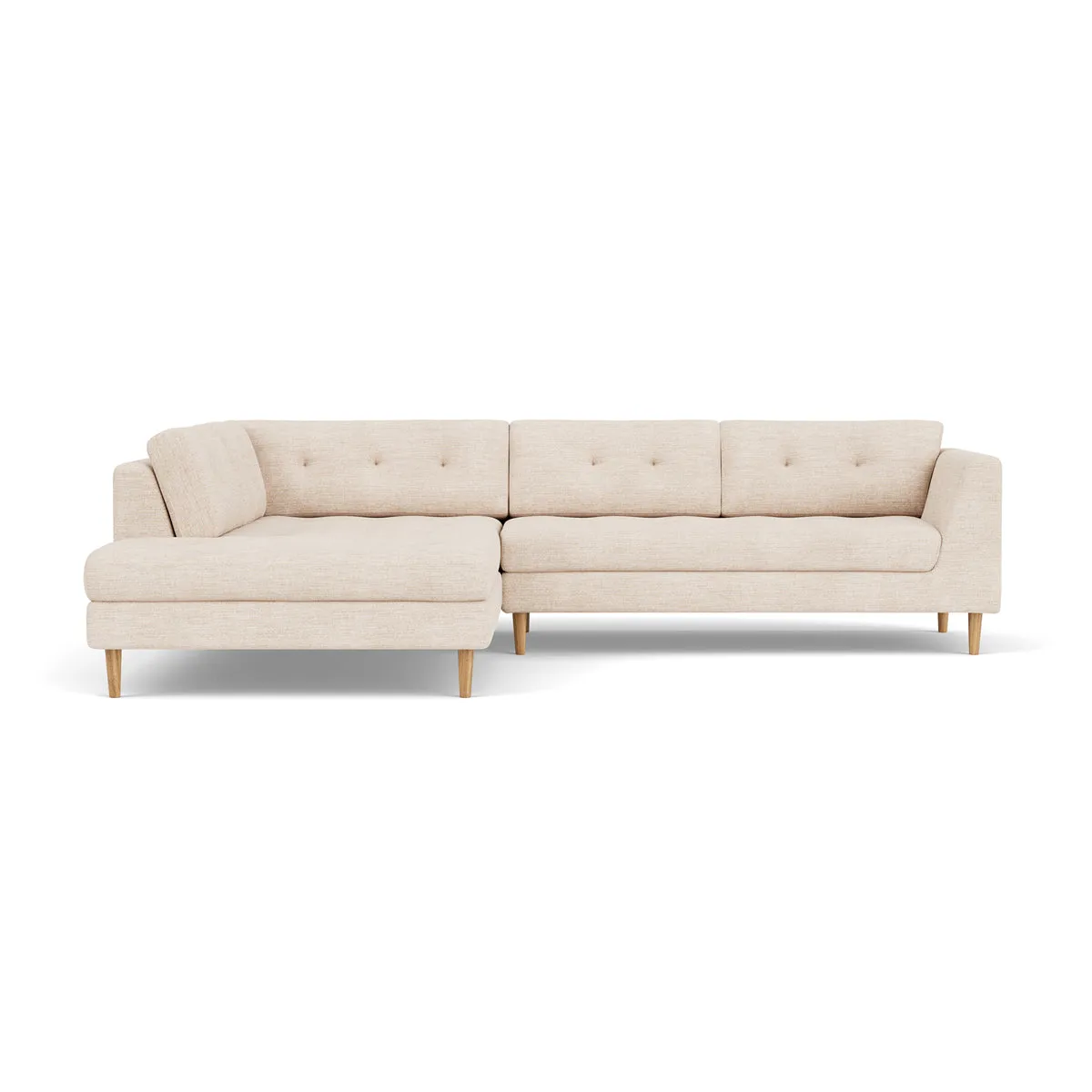 Nelson Fabric Left Corner Sofa