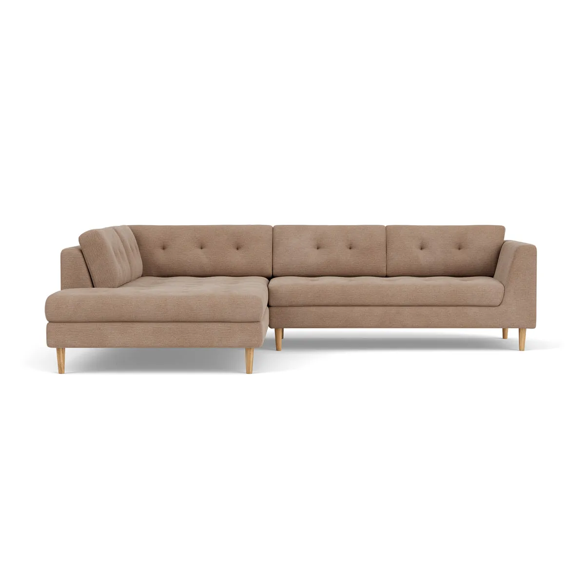 Nelson Fabric Left Corner Sofa