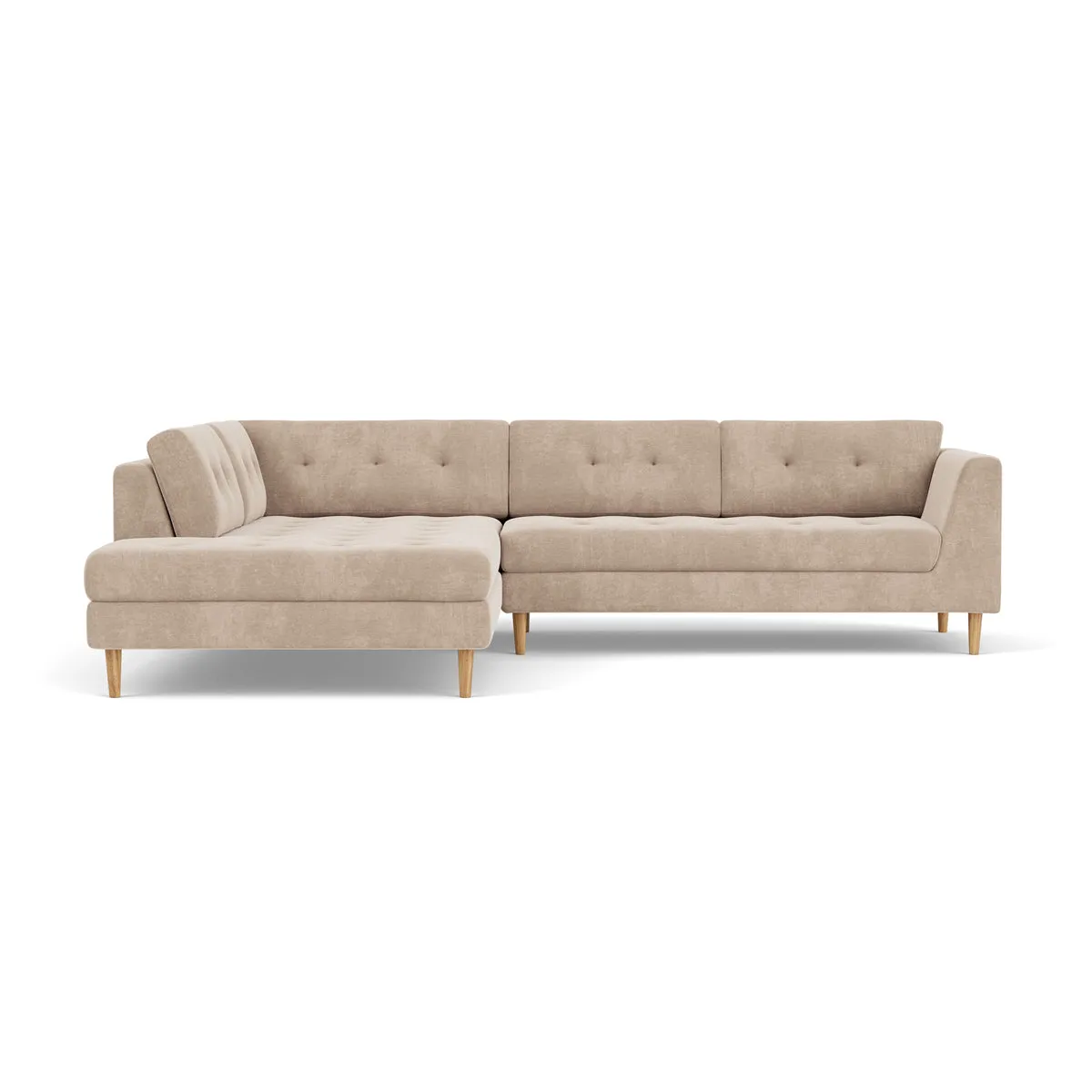 Nelson Fabric Left Corner Sofa