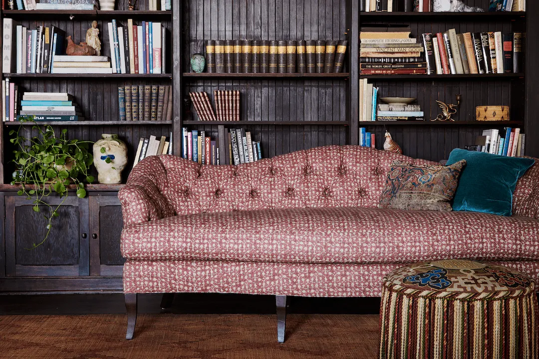 Nickey Kehoe Camelback Sofa, Tufted