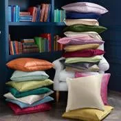 Nigella Copper Square Velvet Cushion