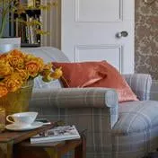 Nigella Copper Square Velvet Cushion