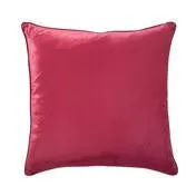 Nigella Cranberry Square Velvet Cushion