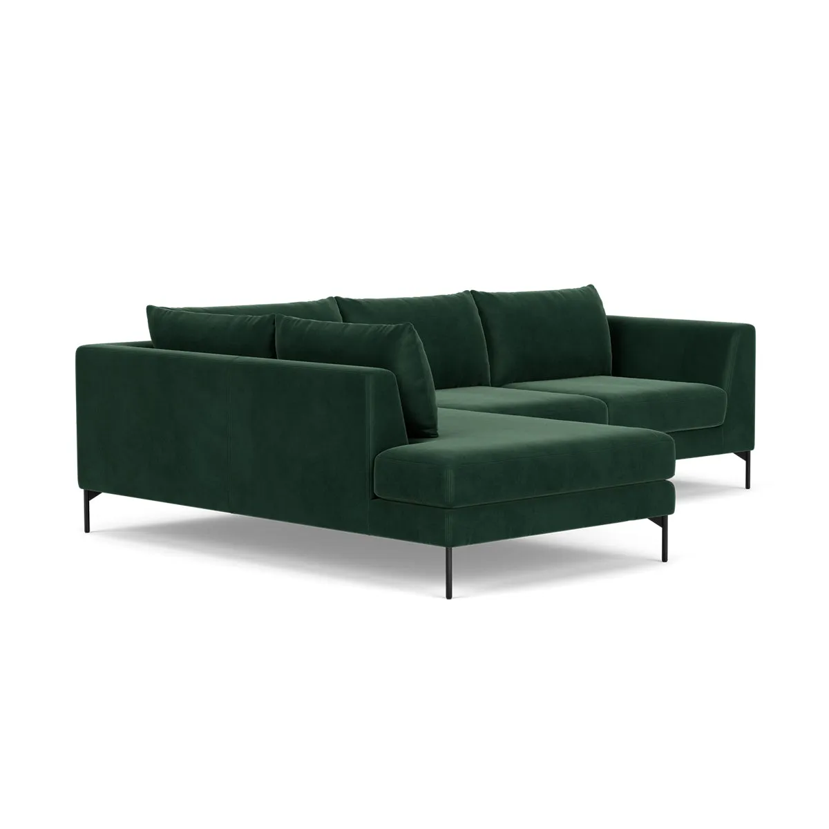 NOA Velvet Left Corner Sofa