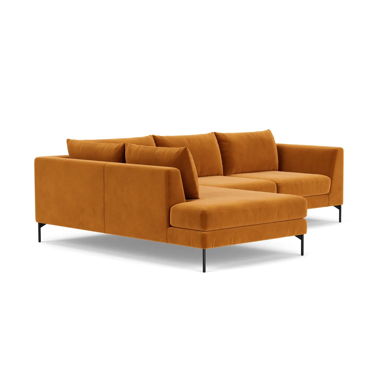 NOA Velvet Left Corner Sofa