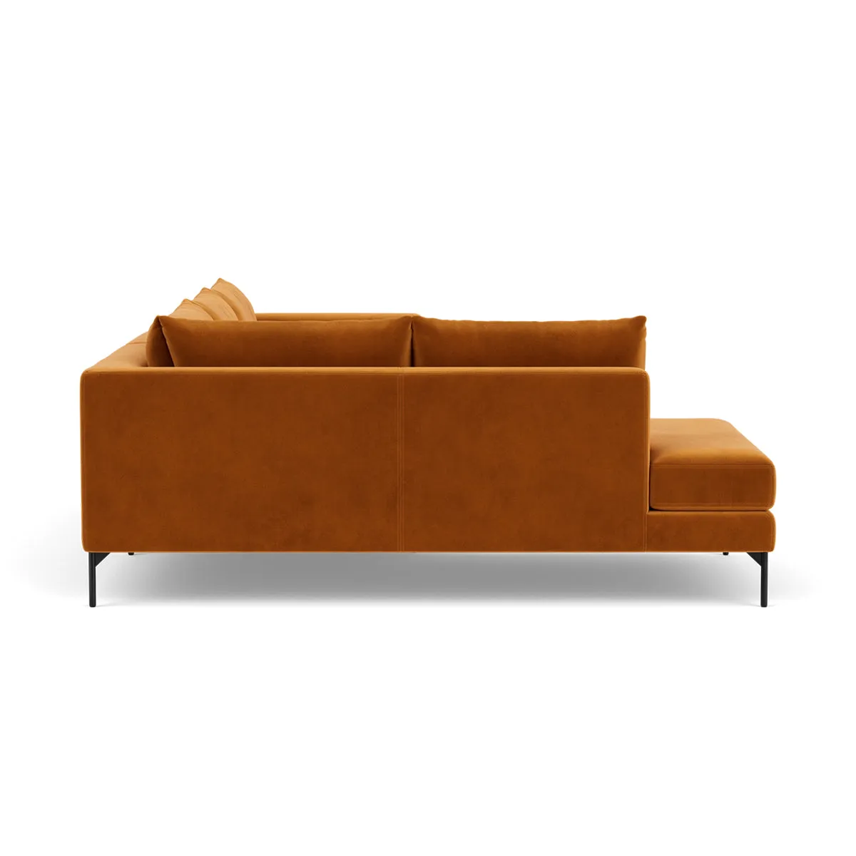 NOA Velvet Left Corner Sofa