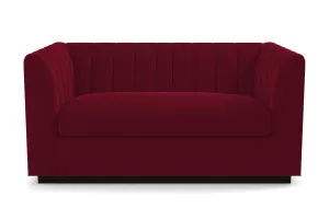 Nora Apartment Size Sleeper Sofa Bed :: Leg Finish: Espresso / Sleeper Option: Memory Foam Mattress