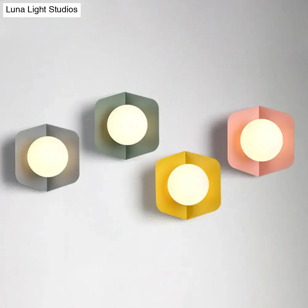 Nordic Modern Macaroon Metal LED Sconce - Stylish Indoor Decoration