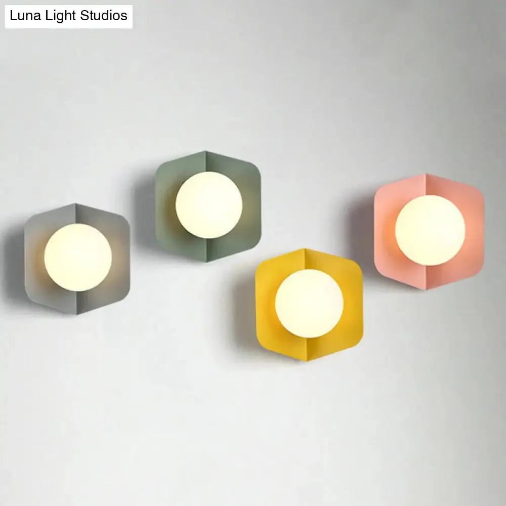 Nordic Modern Macaroon Metal LED Sconce - Stylish Indoor Decoration