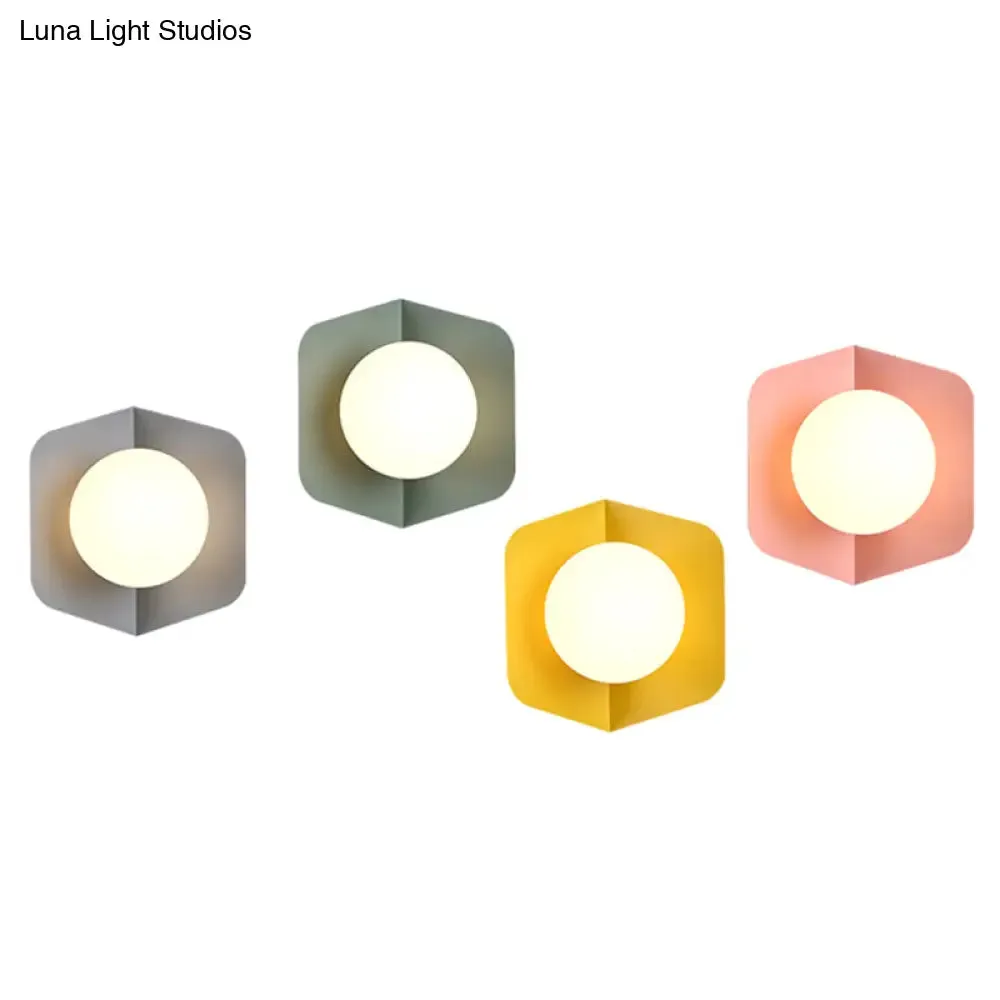 Nordic Modern Macaroon Metal LED Sconce - Stylish Indoor Decoration