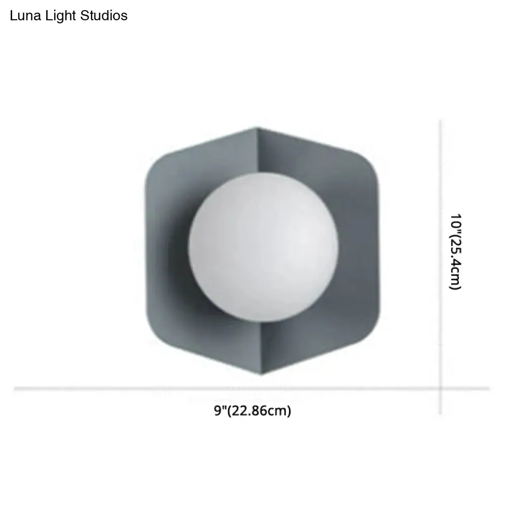 Nordic Modern Macaroon Metal LED Sconce - Stylish Indoor Decoration
