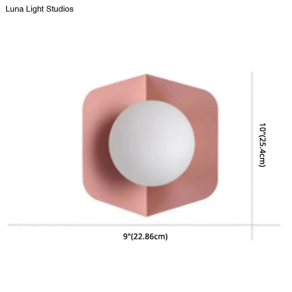 Nordic Modern Macaroon Metal LED Sconce - Stylish Indoor Decoration