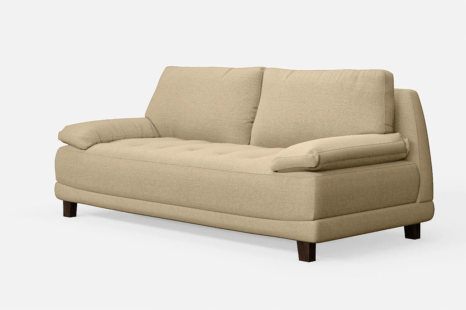 Novara 3 Seater Sofa Beige Linen Fabric