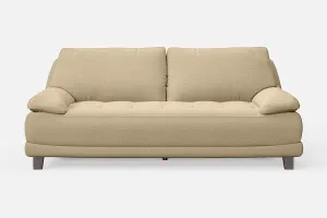Novara 3 Seater Sofa Beige Linen Fabric