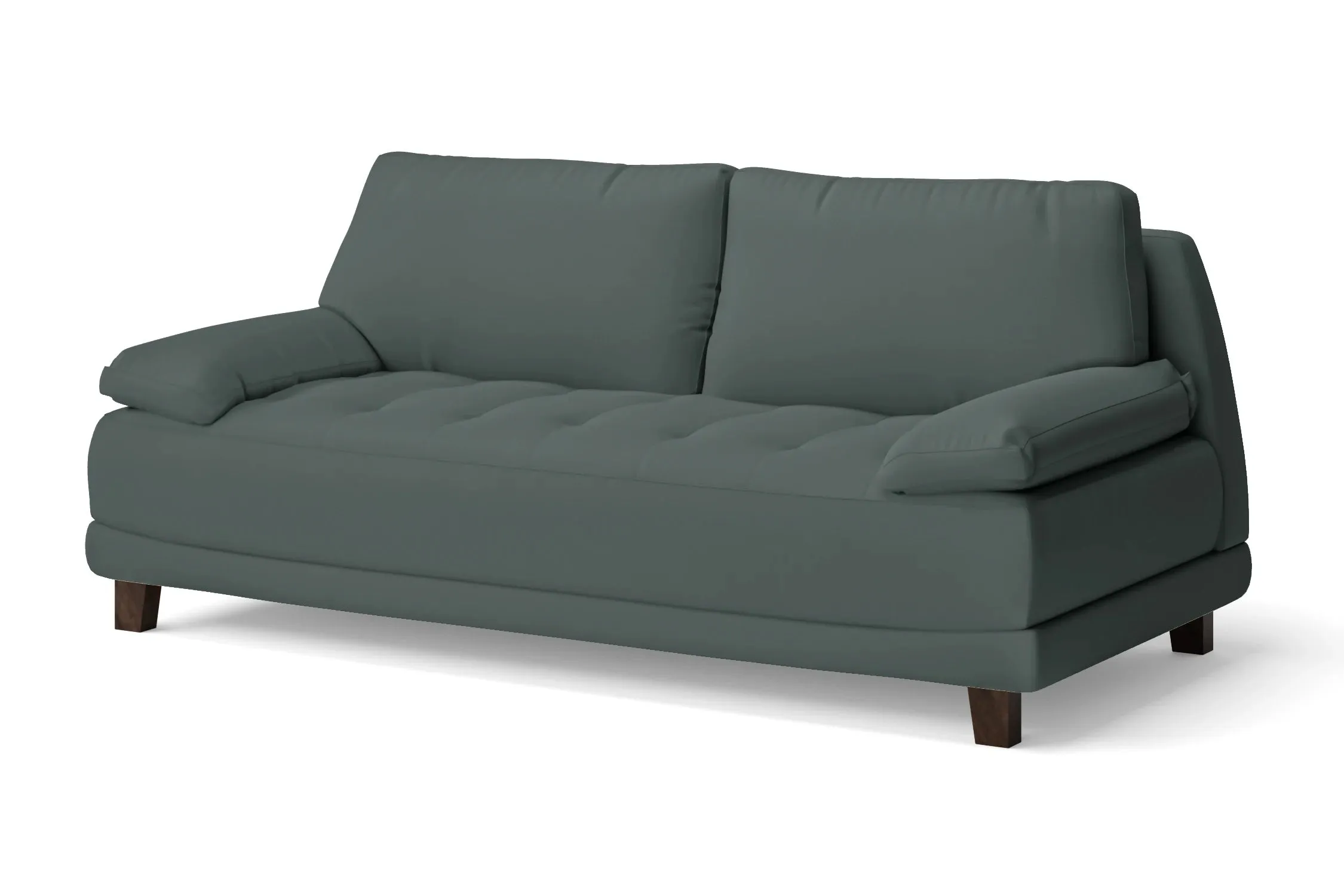 Novara 3 Seater Sofa Dusky Turquoise Leather