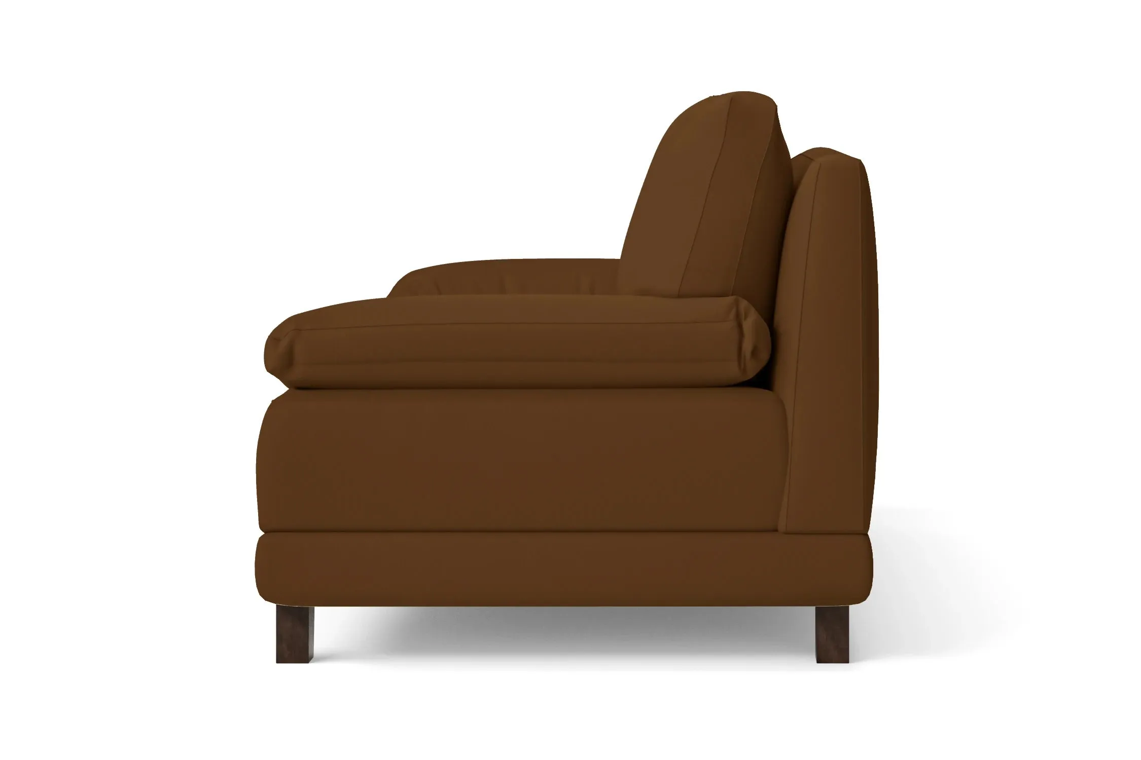 Novara 3 Seater Sofa Walnut Brown Leather