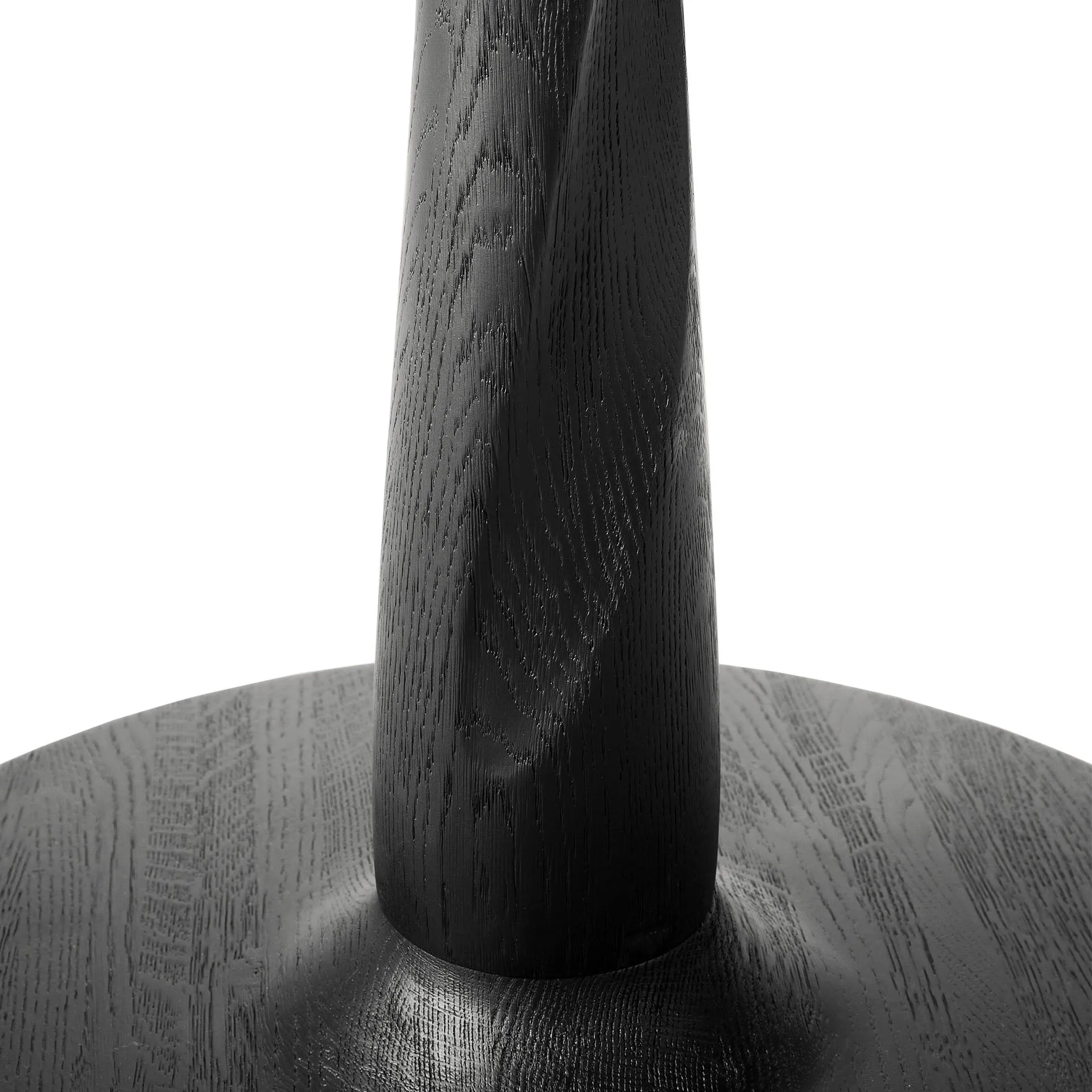 Oak Torsion Black Dining Table