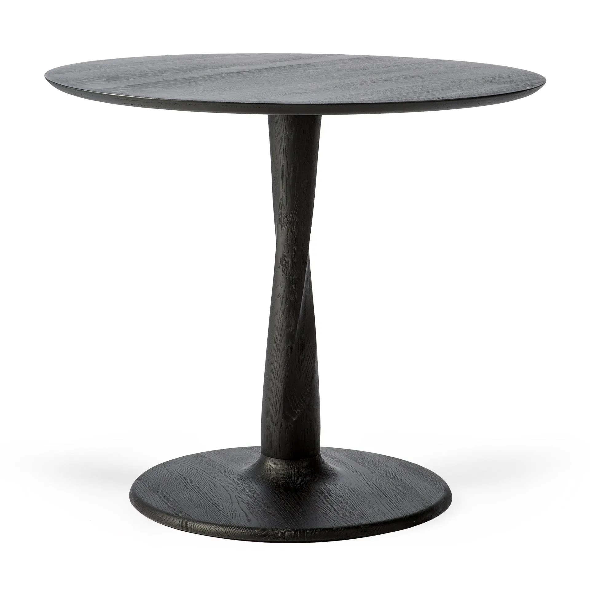 Oak Torsion Black Dining Table