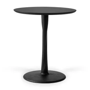 Oak Torsion Black Dining Table