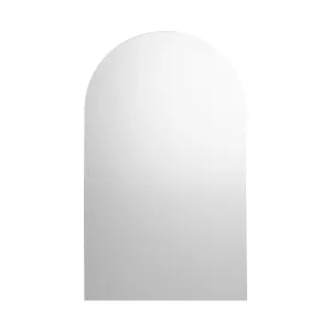 Oikiture Wall Mirrors 86x50cm Arched Makeup Mirror Bathroom Frameless