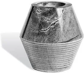 Olive Marble Vase - Gray