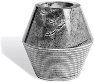 Olive Marble Vase - Gray