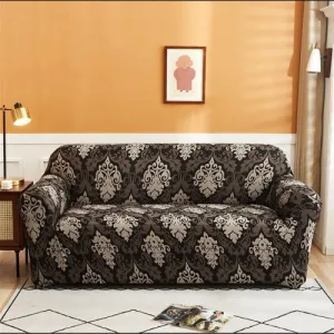 One Seater Bohemia Design Brown Color, Smart Elastic Sofa Cover.