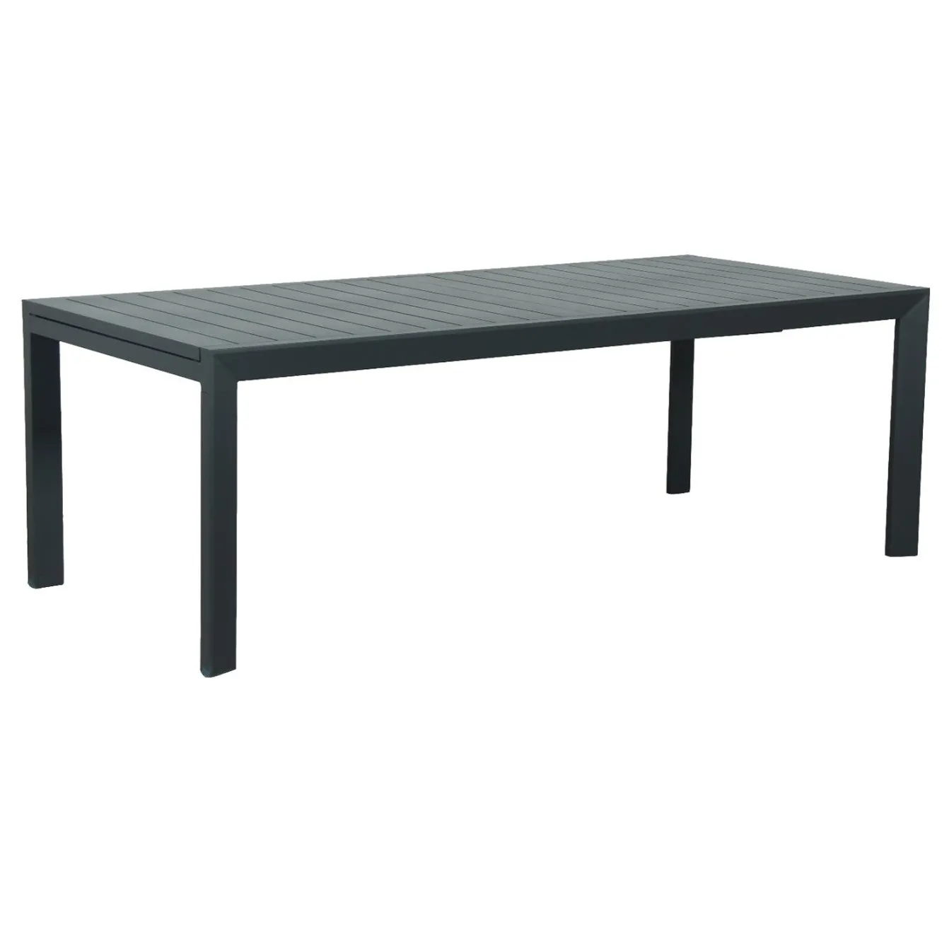Oslo Aluminium Outdoor Extension Dining Table - Gunmetal