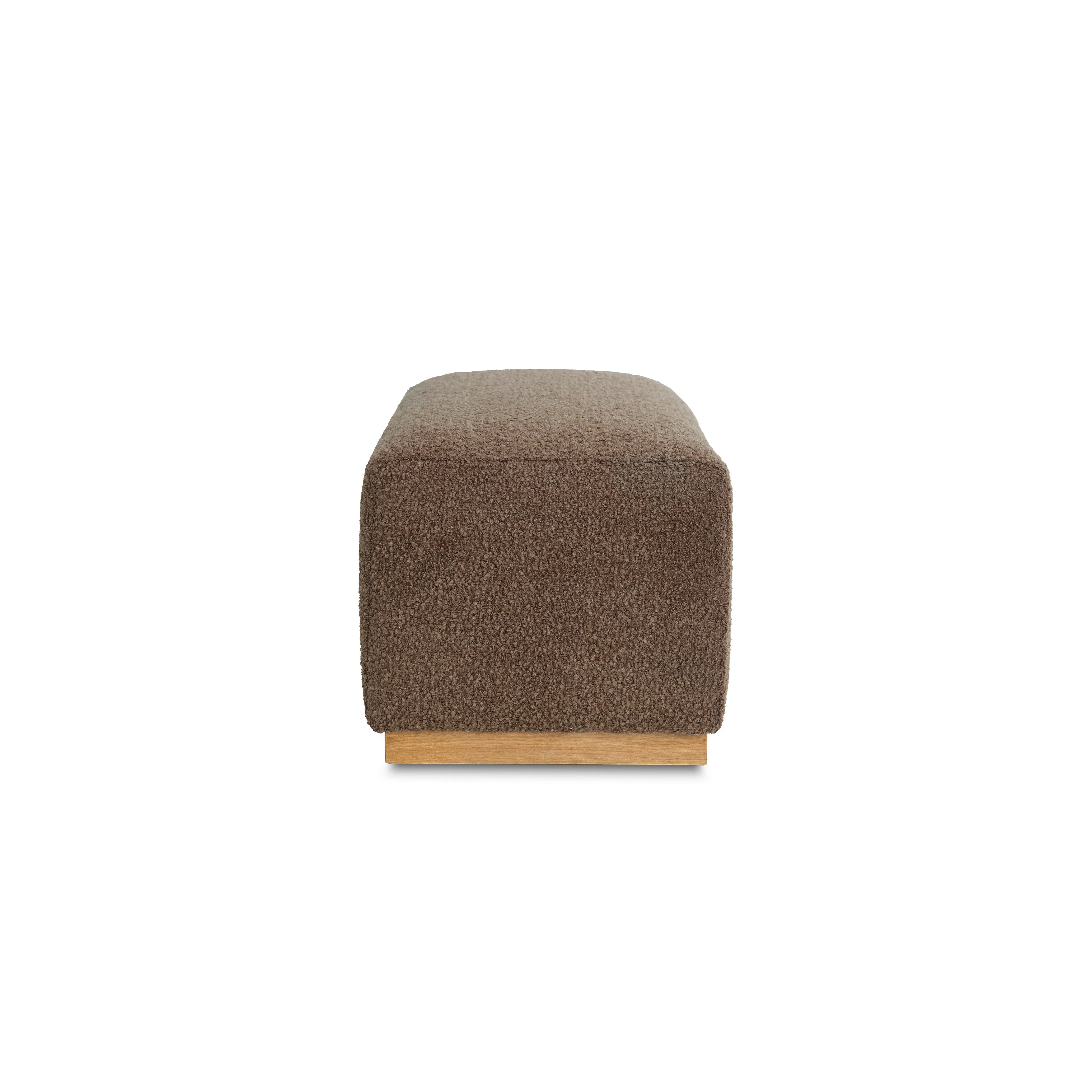 Oslo Ottoman Wooly Chocolate