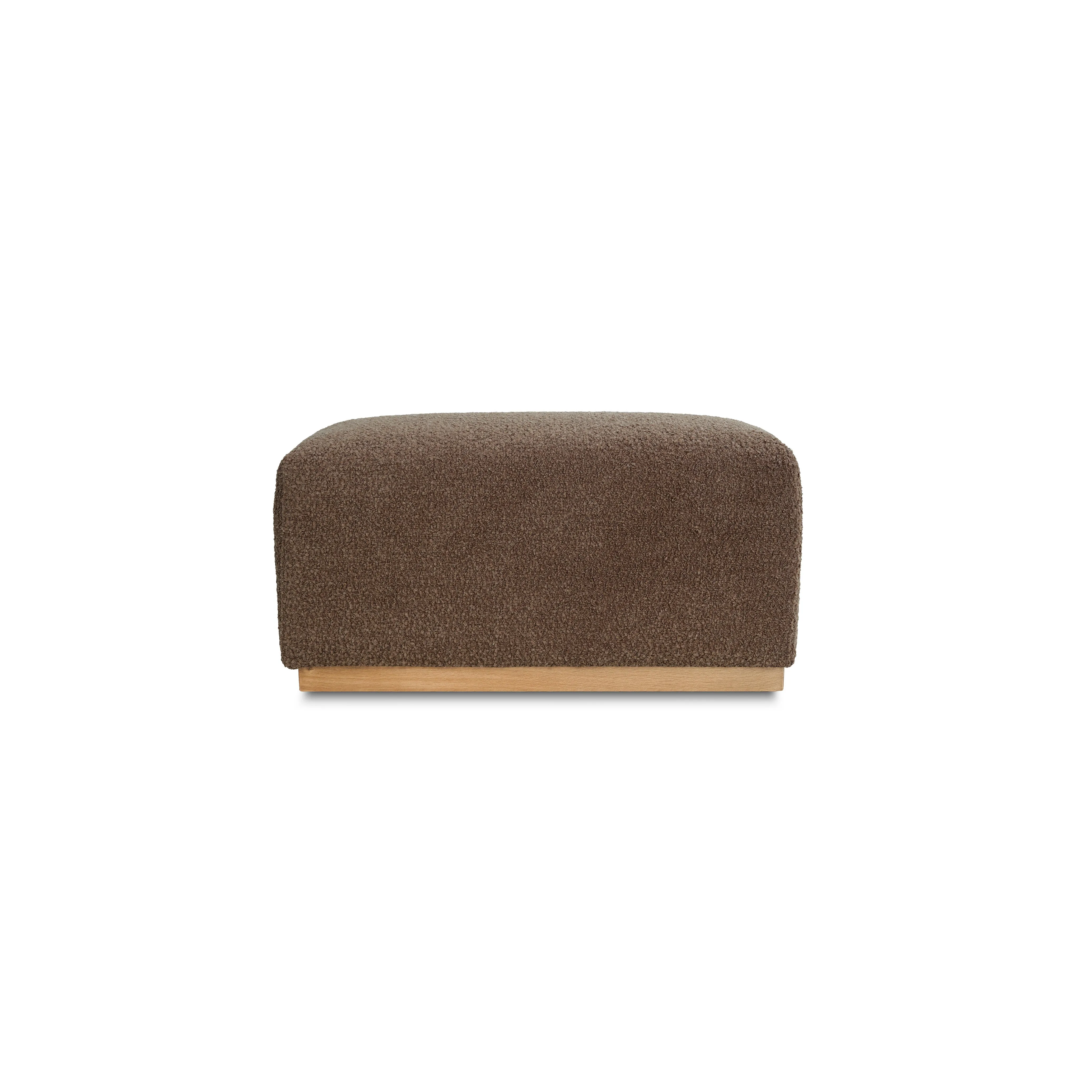 Oslo Ottoman Wooly Chocolate