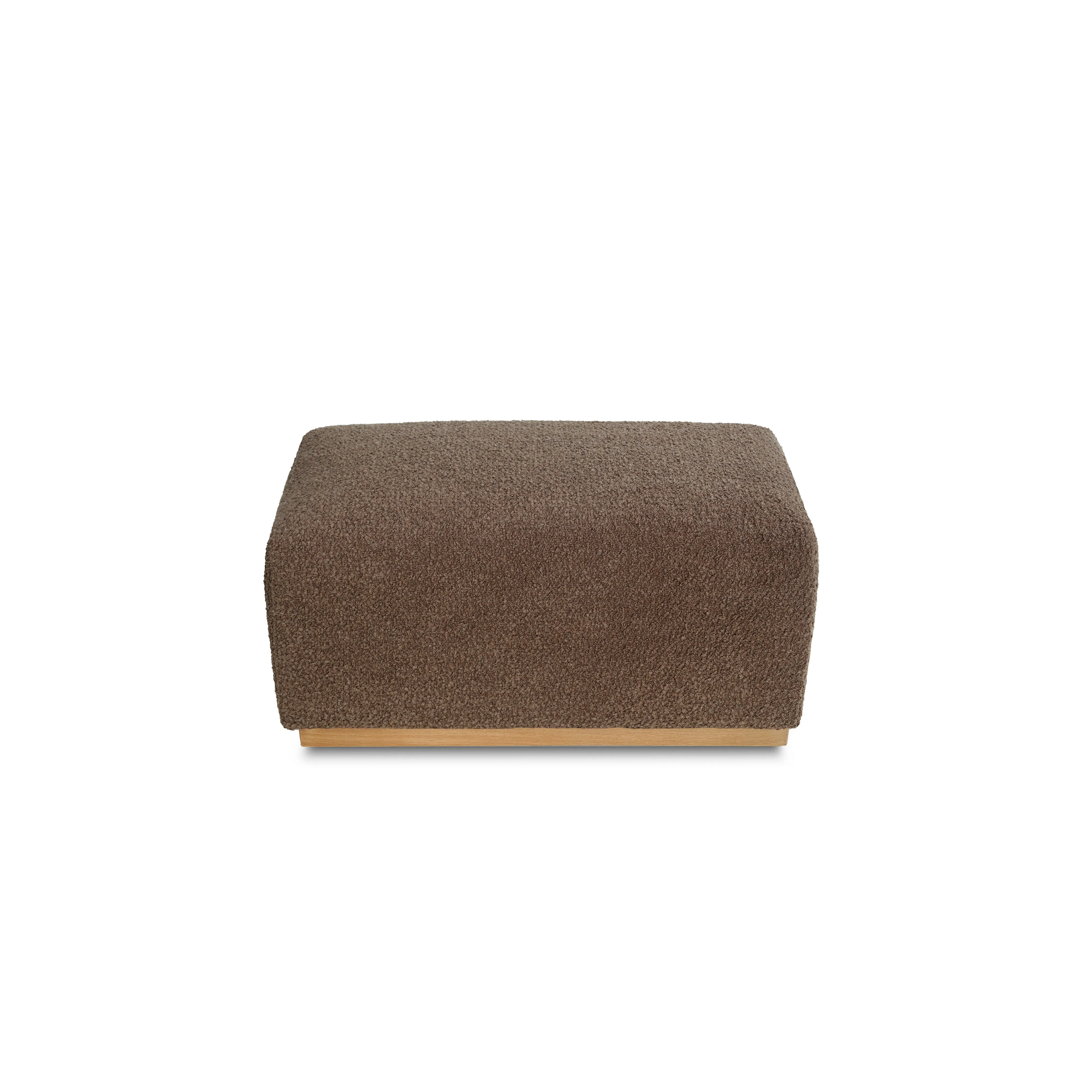 Oslo Ottoman Wooly Chocolate