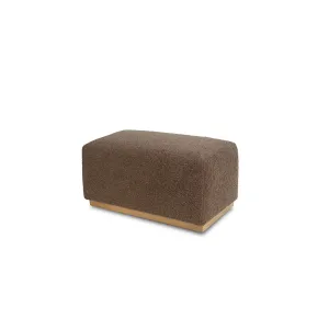 Oslo Ottoman Wooly Chocolate