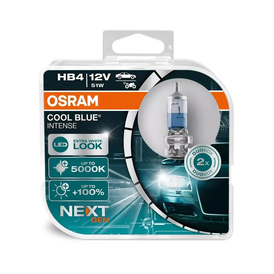 Osram Cool Blue Intense (NEXT GEN) 9006 HB4 halogen bulbs | 9006CBN-2HB