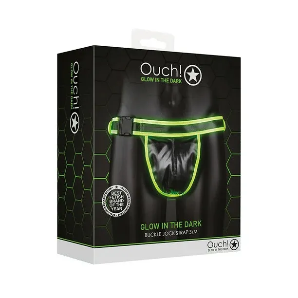 Ouch! Buckle Jock Strap Metal Glow in the Dark